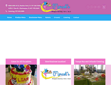 Tablet Screenshot of mercelsbakeshop.com